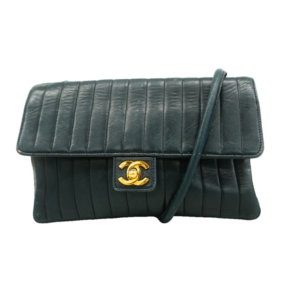Chanel Mademoiselle Lambskin Shoulder Bag, Black